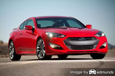 Insurance rates Hyundai Genesis in Long Beach