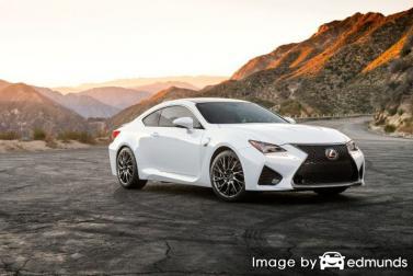 Insurance rates Lexus RC F in Long Beach