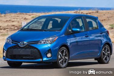 Insurance rates Toyota Yaris in Long Beach